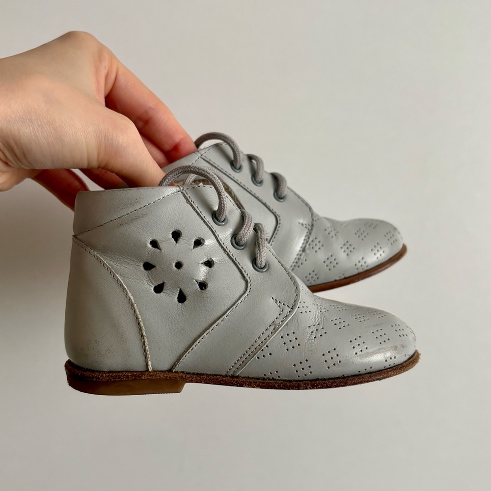 Vintage Made in Italy Leather Baby Shoes